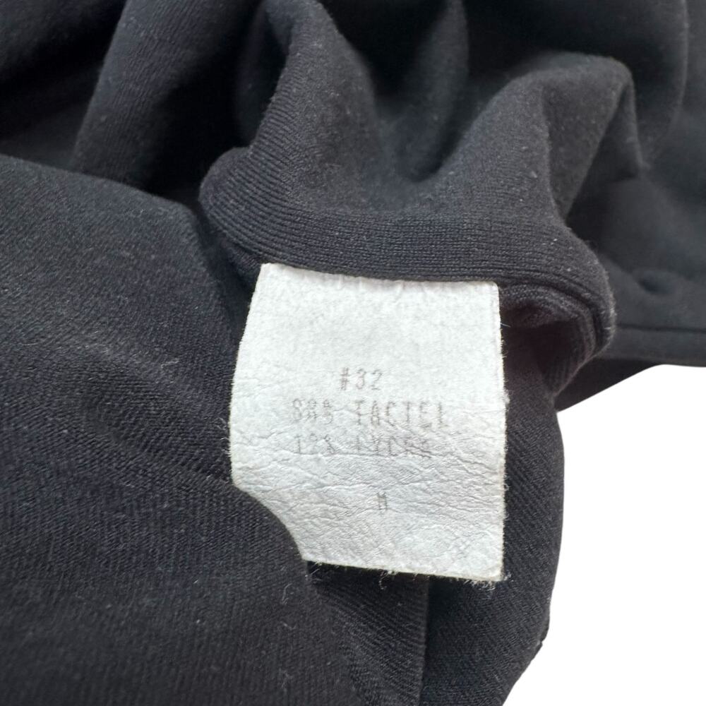 Vintage EQUESTRIAN Black Tactel V-Neck Tank Top Sz Medium Made in USA Wide Strap - Picture 7 of 9
